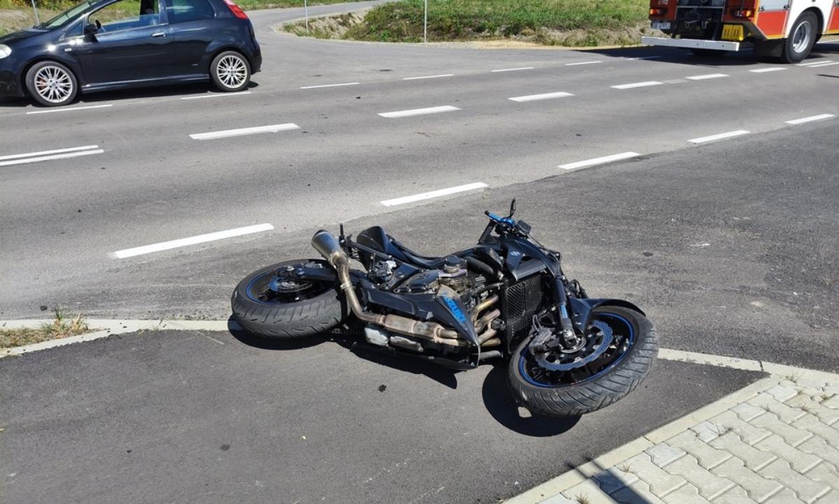 Zderzenie motocyklisty z 11-letnim rowerzystą
