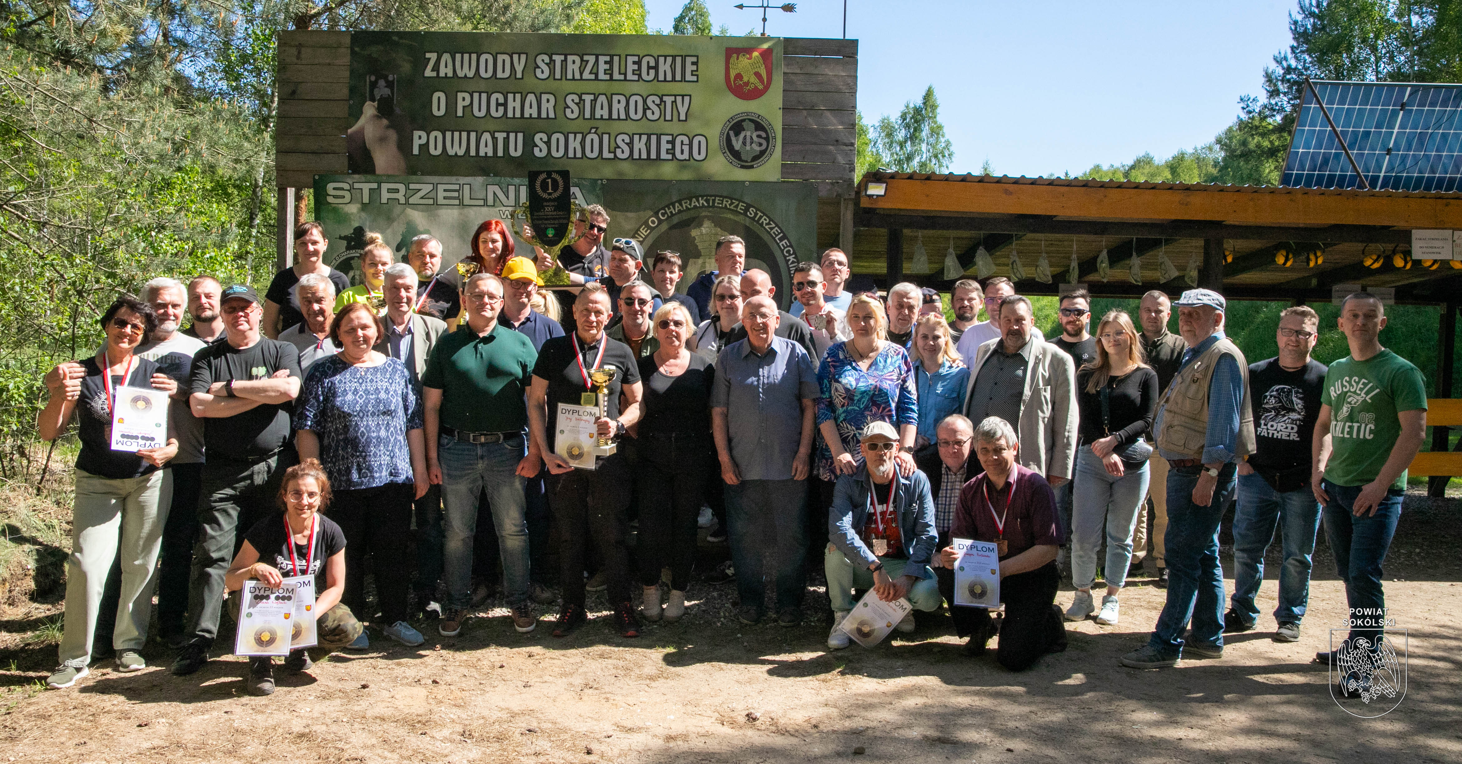 Jubileuszowe XXV Zawody Strzeleckie Stowarzyszenia Geodetów Polskich o Puchar Starosty Sokólskiego.