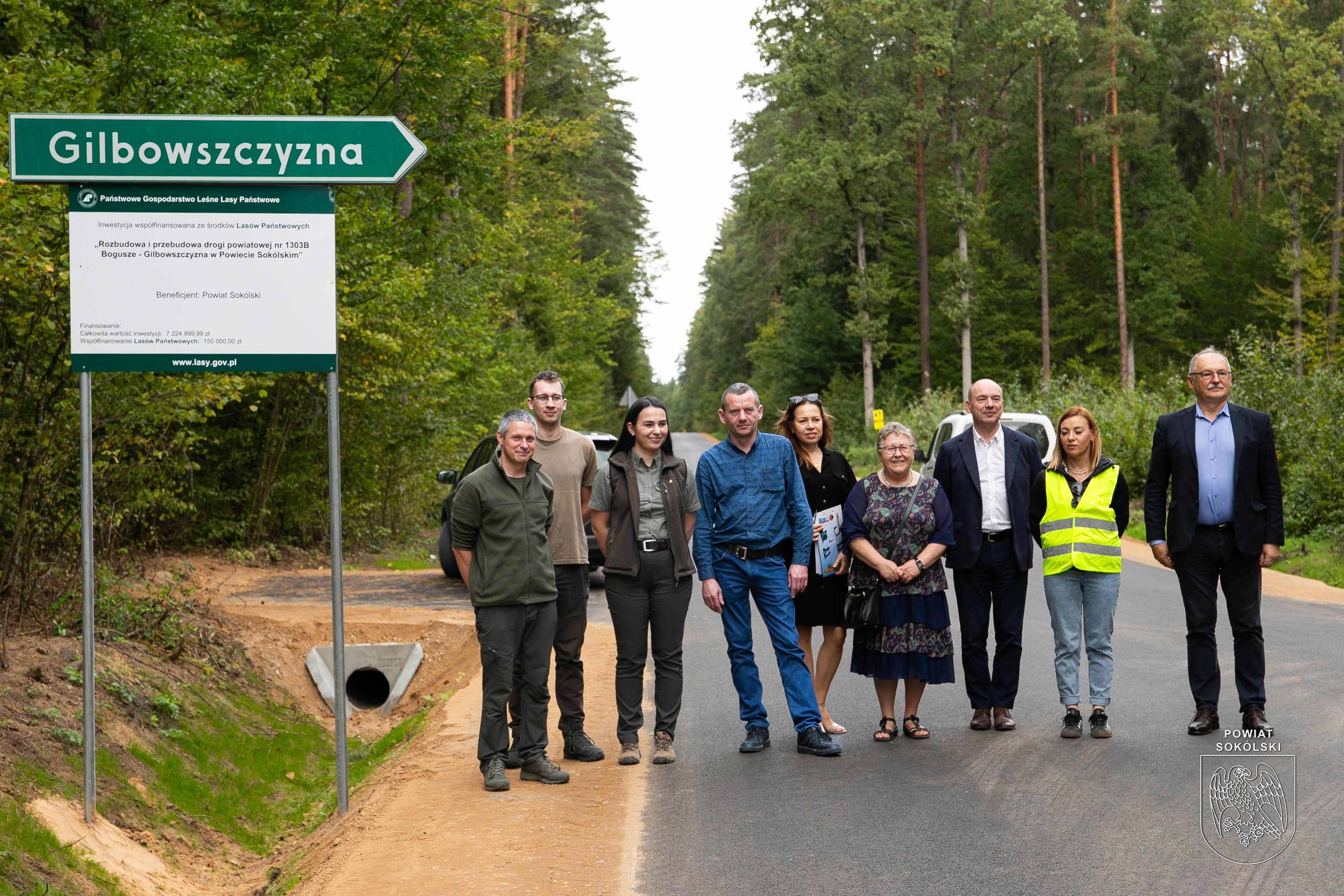 Zakończono przebudowę ponad 4-kilometrowego odcinka drogi powiatowej nr 1303B Bogusze – Gilbowszczyzna w powiecie sokólskim.
