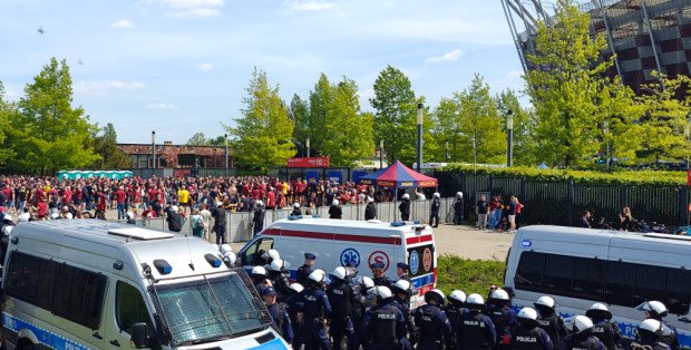 Niemal sto osób zatrzymanych po finale piłkarskiego Pucharu Polski
