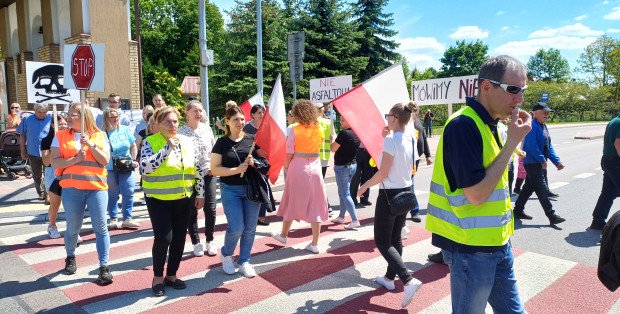 Protest w Wiśniewie i zablokowana droga krajowa k. Siedlec