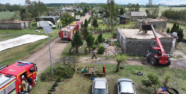 Front burzowy przeszedł przez Mazowsze. Strażacy podsumowali weekend