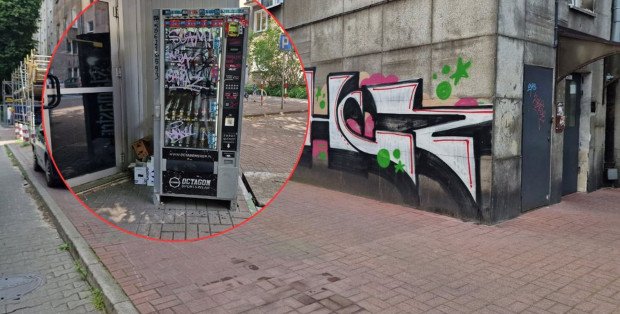 W dzielnicy walczącej z bazgrołami na ścianach stanął automat dla „grafficiarzy”