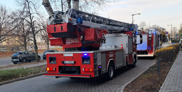 Pożar szkoły w Magnuszewie. Ogień objął dużą część dachu