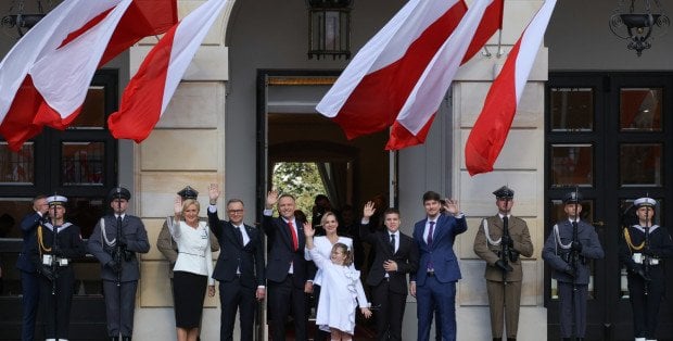 Prezydent i pierwsza dama przybyli do Pałacu Prezydenckiego