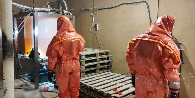 CBŚP zlikwidowało laboratorium narkotykowe. Zabezpieczono 800 kg klefedronu