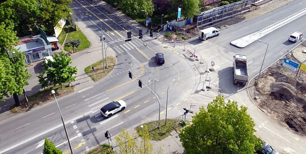 Budowa ronda na skrzyżowaniu Żeromskiego i Zbrowskiego. Od dziś utrudnienia w ruchu