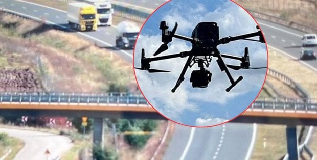 Dron badał „wyścigi słoni”. W dwie godziny wpadło czterech kierowców