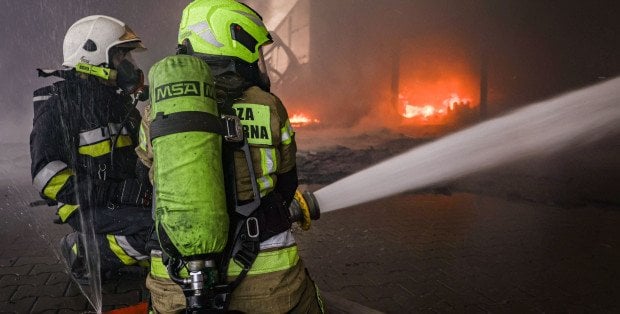 Pożar w Płocku. Jedna osoba w szpitalu, 25 zostało ewakuowanych