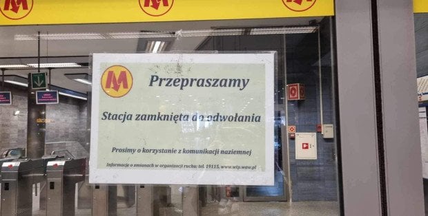 Metro na skróconej trasie. Komunikacja zastępcza za M1