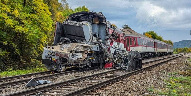 Katastrofa kolejowa na Słowacji. Co najmniej 20 osób rannych w zderzeniu dwóch pociągów