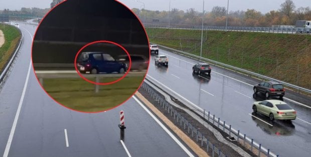Seniorka pod prąd przejechała 70 km drogą ekspresową S7