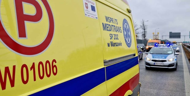 Wypadek na DK 62 koło Węgrowa. Pięć osób rannych po czołówce dwóch aut