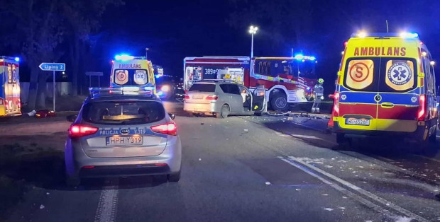 Wypadek na DK 2 w okolicach Siedlec. Siedem osób trafiło do szpitala