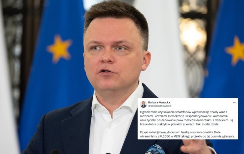 Hołownia walczy ze telefonami. Nowacka: „Taki model działa”