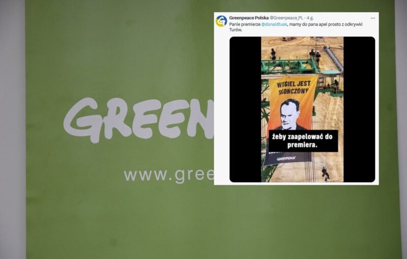 Aktywiści Greenpeace domagają się zamknięcia Turowa