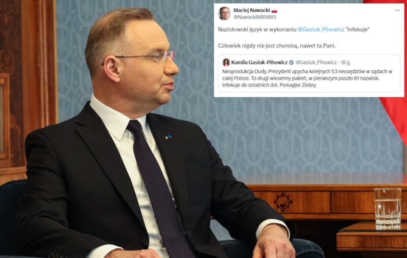 Gasiuk-Pihowicz on "infection" with judges. "Nazi language"