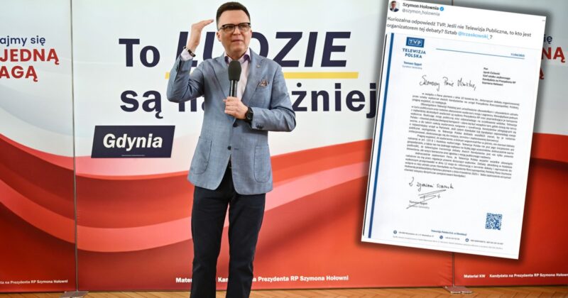 Szymon Hołownia zapytał TVP o debatę. Odpowiedź nazwał „kuriozalną”