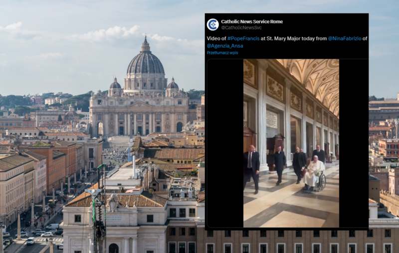 Papież Franciszek niespodziewanie opuścił Watykan