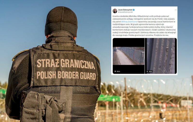 Atak migrantów na Straż Graniczną! Wśród nich Białorusin