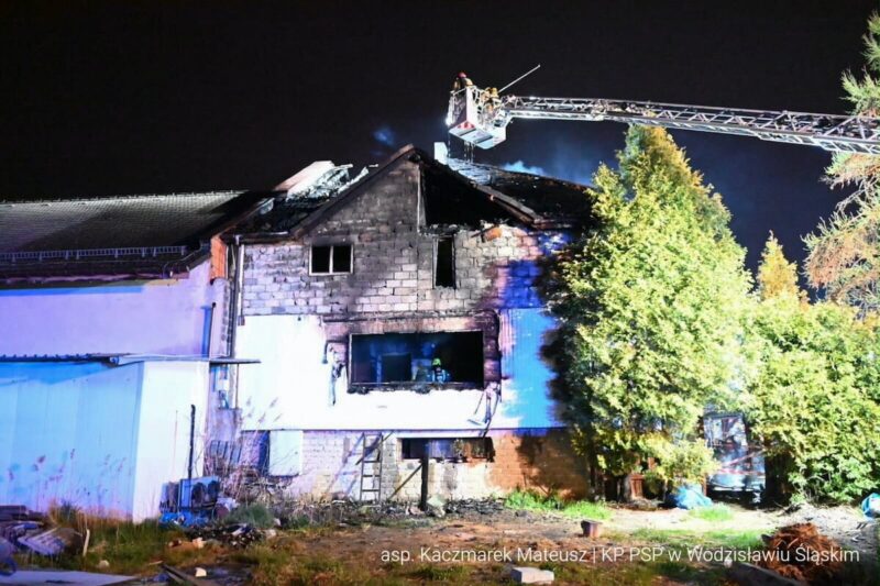Tragedia w Pszowie! W wyniku pożaru hostelu zginęło 5 osób