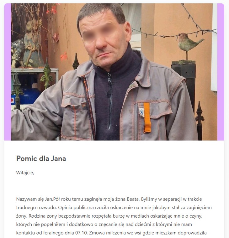 Mąż Beaty Klimek zabiera głos. W sieci pojawiła się zbiórka. „Obawiam się o życie”