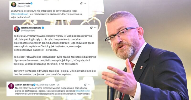 Grzegorz Braun in infirmary  in Oleśnica. The net  is boiling. "He crossed another boundary today"