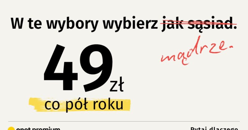 Wybierz mądrze. Subskrybuj ponownie Onet Premium w promocyjnej cenie