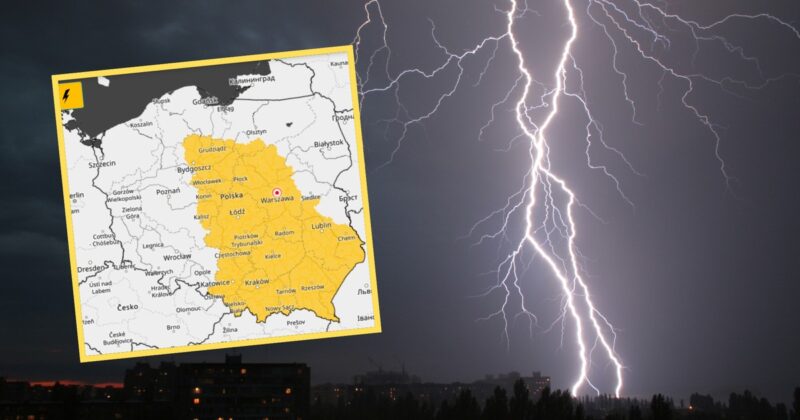 Gwałtowne burze przetoczą się dziś przez Polskę. Pojawiły się ważne alerty