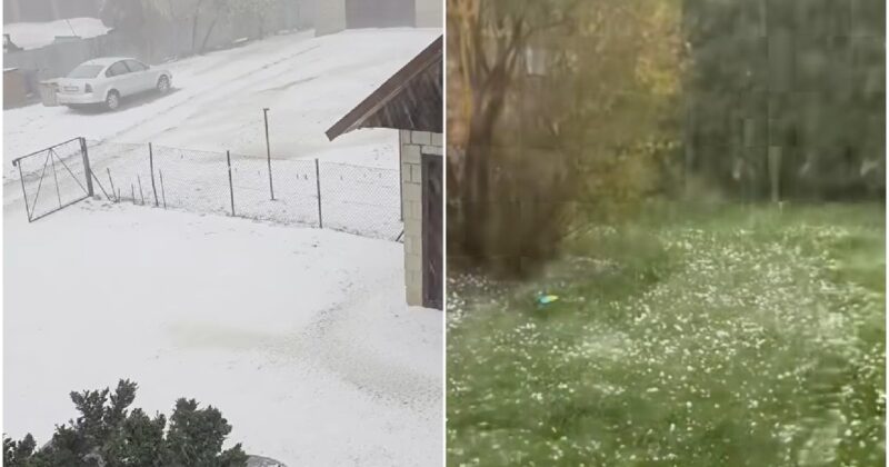 Gradobicie na Lubelszczyźnie. Do sieci trafiły zaskakujące zdjęcia