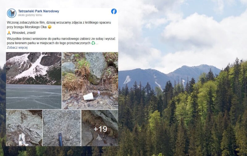 Co za wstyd. Topniejący lód odsłania śmieci na Morskim Oku