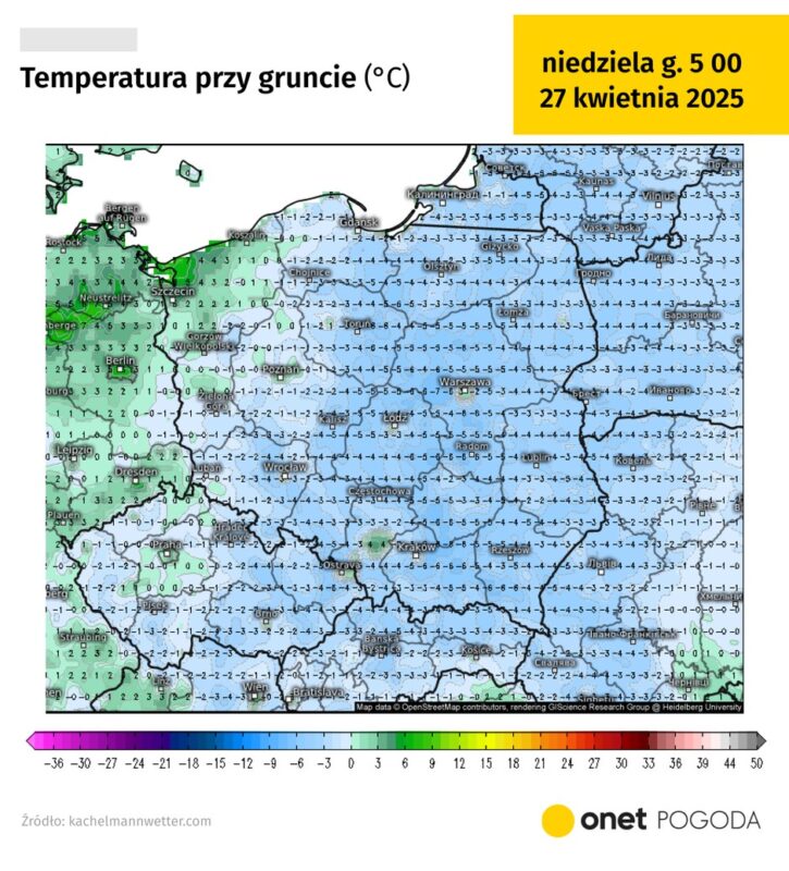 Nadchodzi koniec ciepłej wiosny. Temperatura spadnie o 10 st. C i pojawią się przymrozki