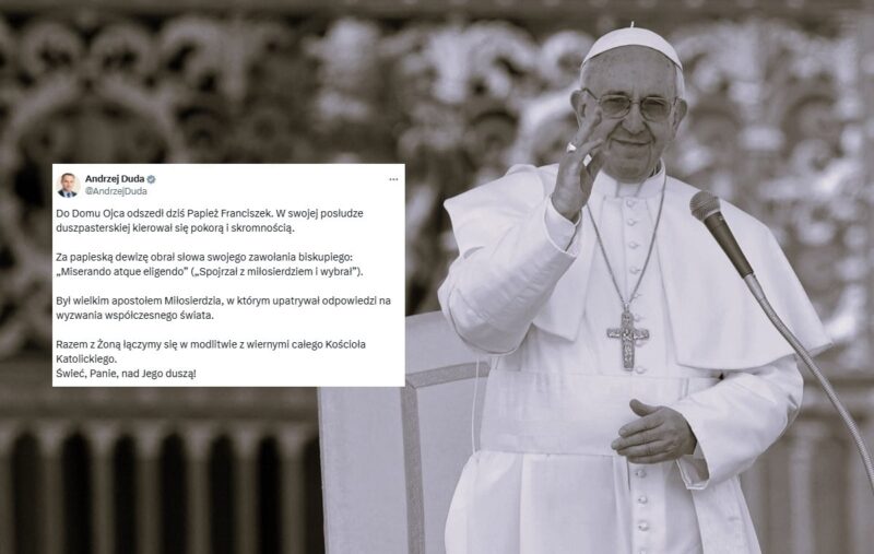 Prezydent Duda żegna Franciszka: Wielki apostoł Miłosierdzia