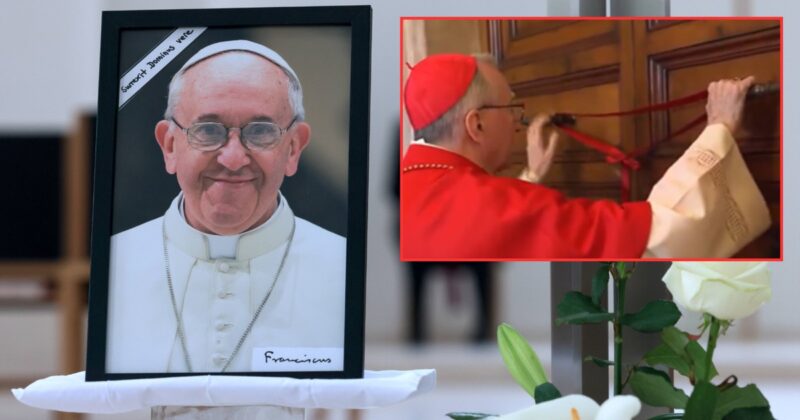 Zapieczętowanie pokoi papieża Franciszka. W sieci pojawiło się nagranie