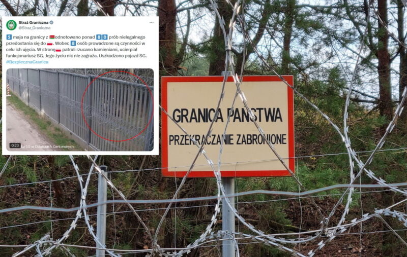 Atak migrantów! Ranny funkcjonariusz Straży Granicznej!