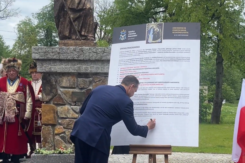 Nawrocki's Agreement with Catholics: "We Have the Right to Talk About Poland"