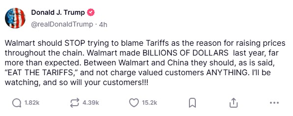 Donald Trump zły na słynną sieć sklepów. „Będę was obserwował”