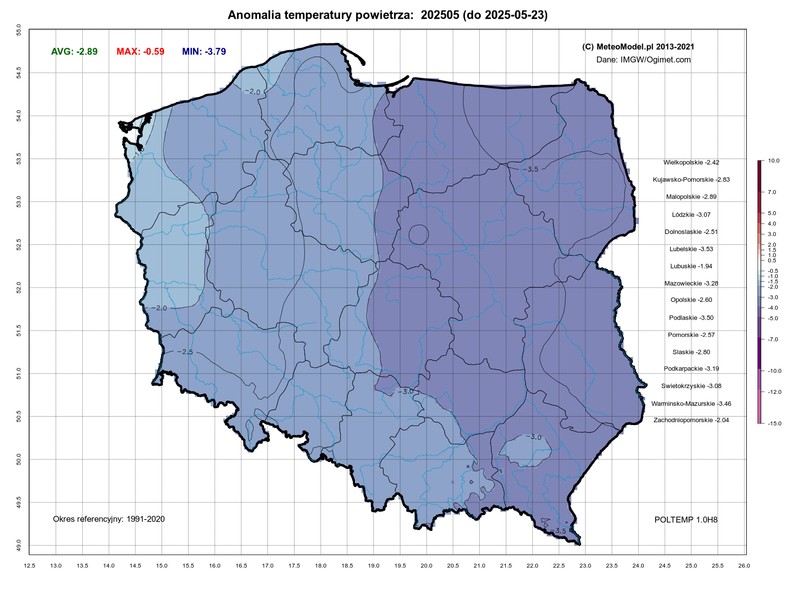 Seria frontów i kolejne fale zimna. Takie są prognozy do końca maja