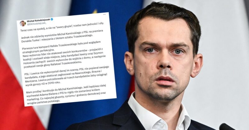 Резкое напряжение в коалиции. Михал Колодзейчак нападает на заместителя маршала. «Я этого не потерплю»