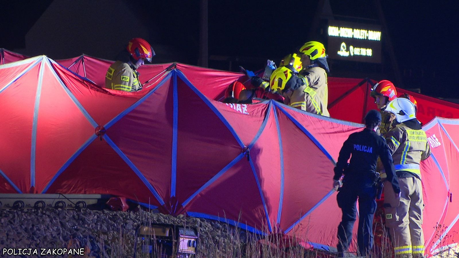 Tragedia na torach w Poroninie. Pociąg potrącił dwie osoby