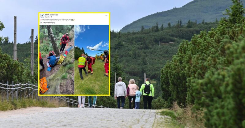 Groźny wypadek w górach. „Jedna z kończyn nabiła się na ciało obce”