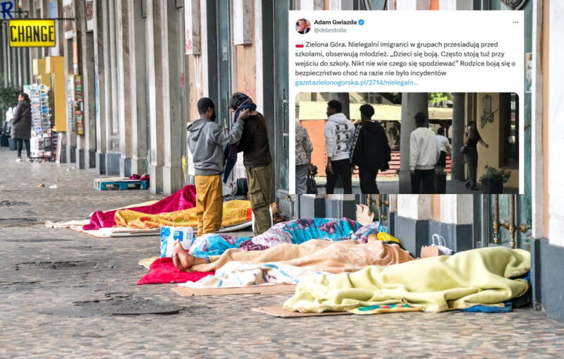Migranci przed szkołami w Zielonej Górze! „Dzieci się boją”
