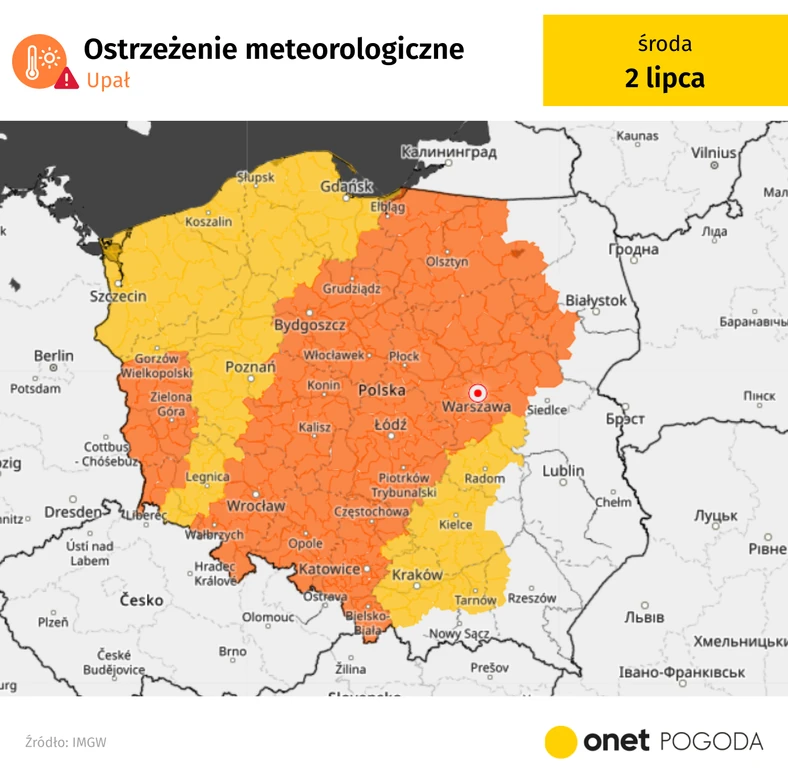 Rozpoczyna się apogeum fali upałów. Będzie aż 37 st. C. IMGW bije na alarm