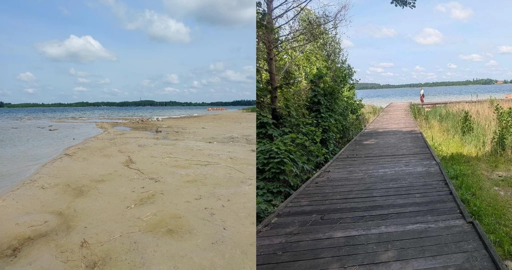 Byliśmy nad wysychającym jeziorem. Widoki robią wrażenie