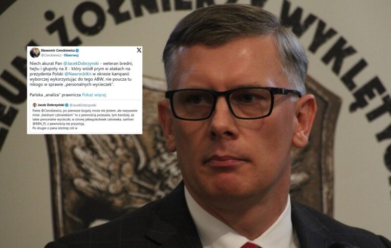 Cenckiewicz do Dobrzyńskiego: Jest Pan majętny w bezmyślność
