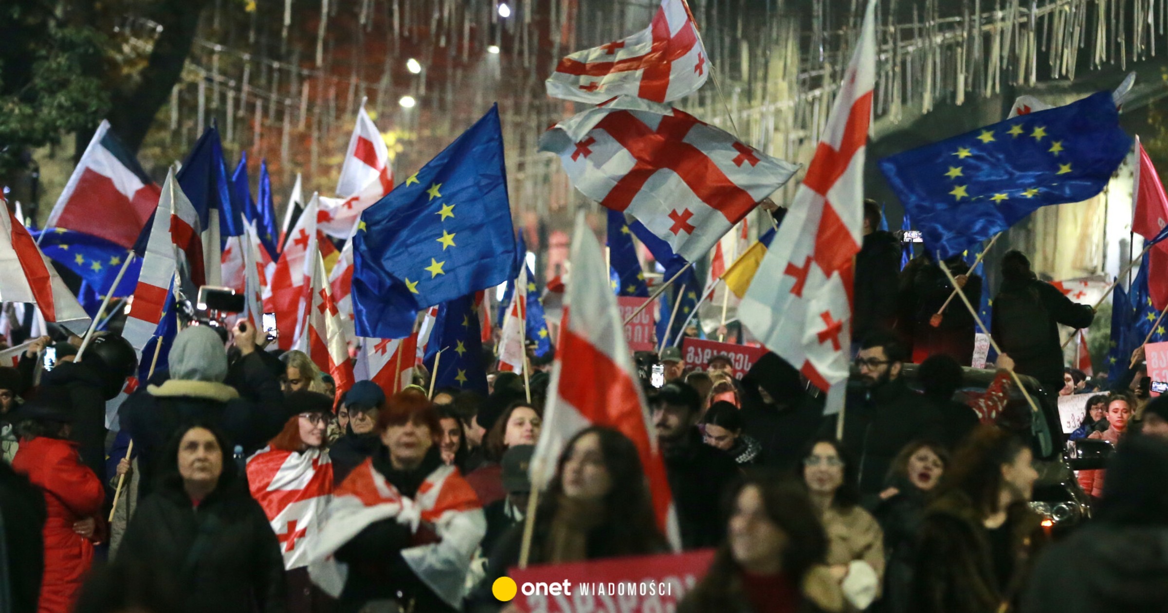 Kilka tysięcy Gruzinów wyszło na ulice. „Nasz kraj należy do Europy”