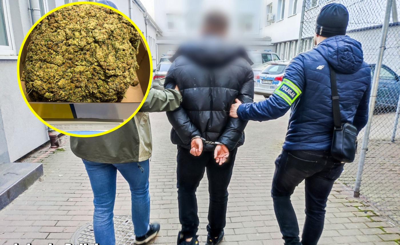 Ukrył kilogram narkotyków w zderzaku toyoty. Został zatrzymany