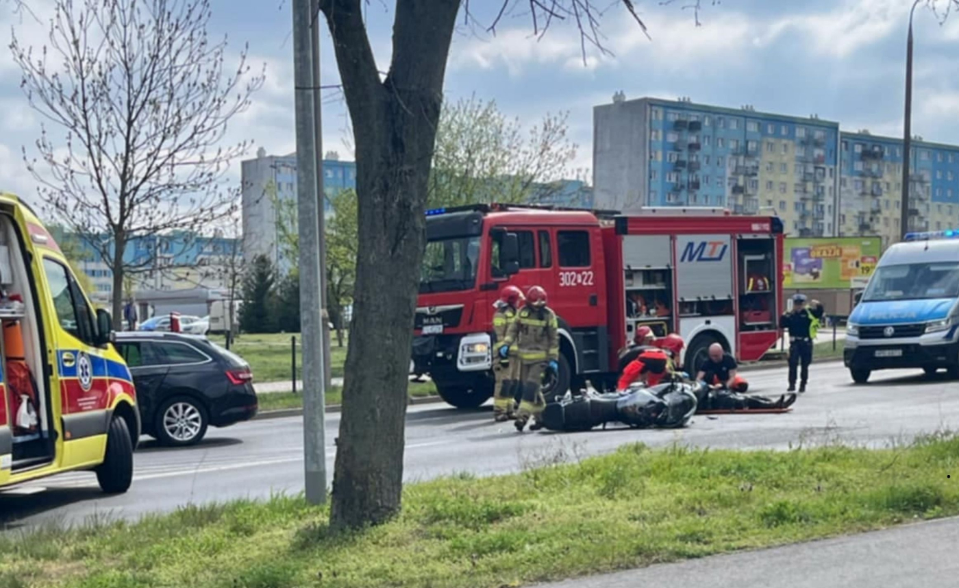 Kierujący skodą zderzył się z motocyklistą