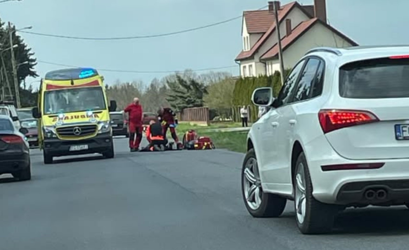 Gorzów: Dramatyczny wypadek z udziałem motocyklisty. W akcji śmigłowiec LPR