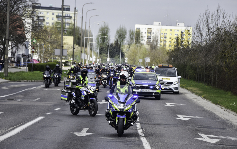 Parada motocykli ulicami Gorzowa